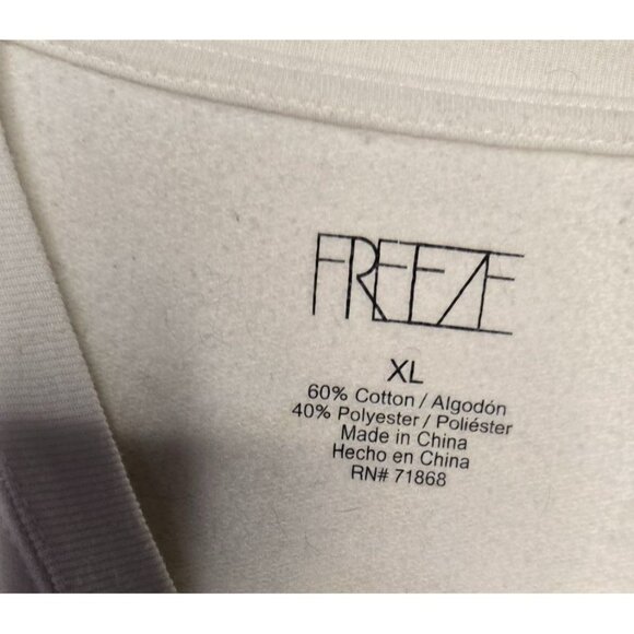 Freeze Stay Smiling Sweatshirt Size XL Novelty Positivity Happy Emoji - Picture 5 of 5